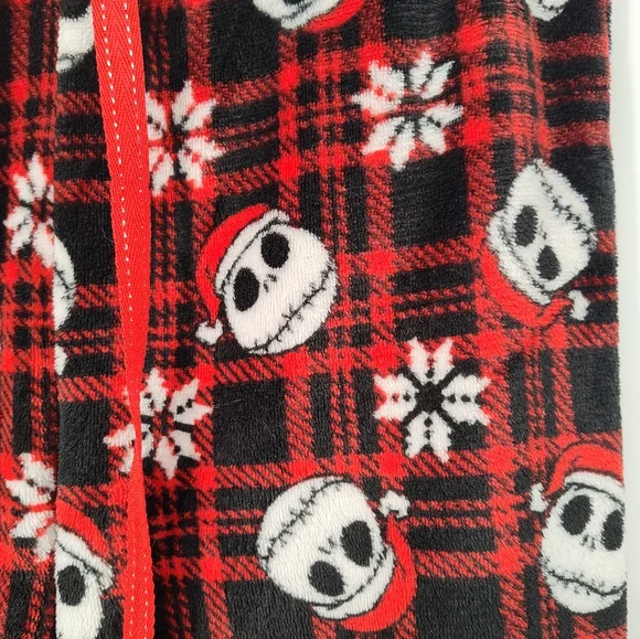 Disney Red and Black Plaid Jack Skellington Pajama Bottoms Womens Medium - Picture 2 of 4